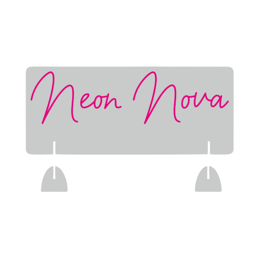 Neonschild als Aufsteller