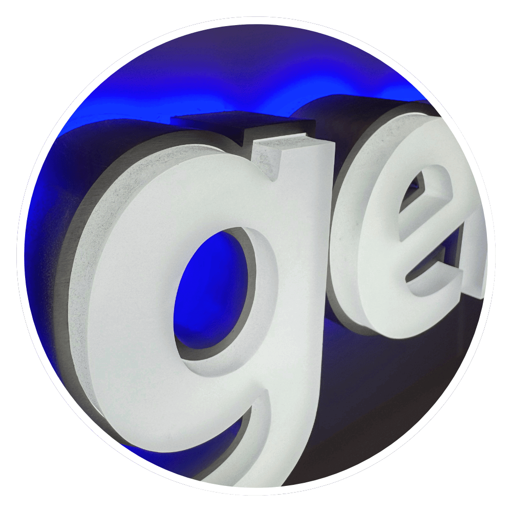 Leuchtreklame Nahaufnahme