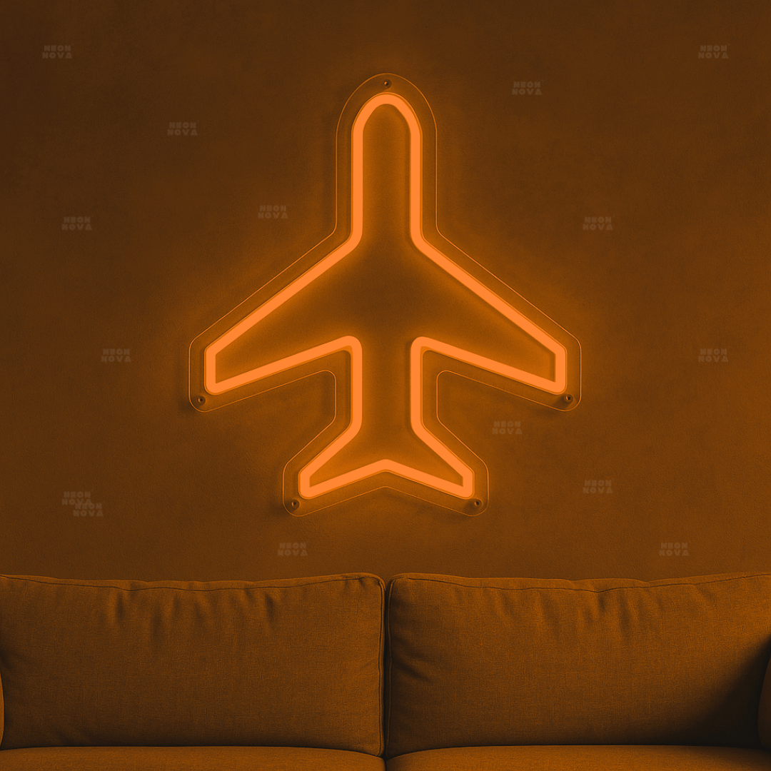 Flugzeug_neon_orange