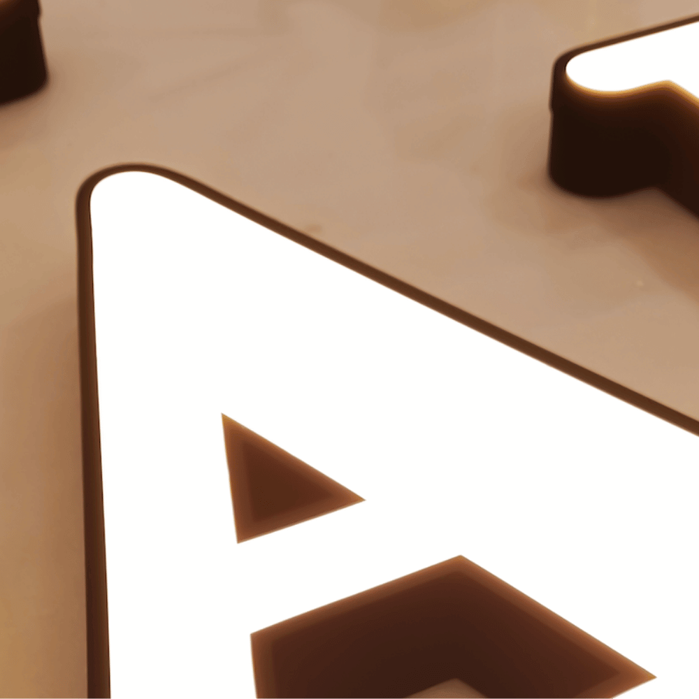 Frontbeleuchtung Leuchtreklame