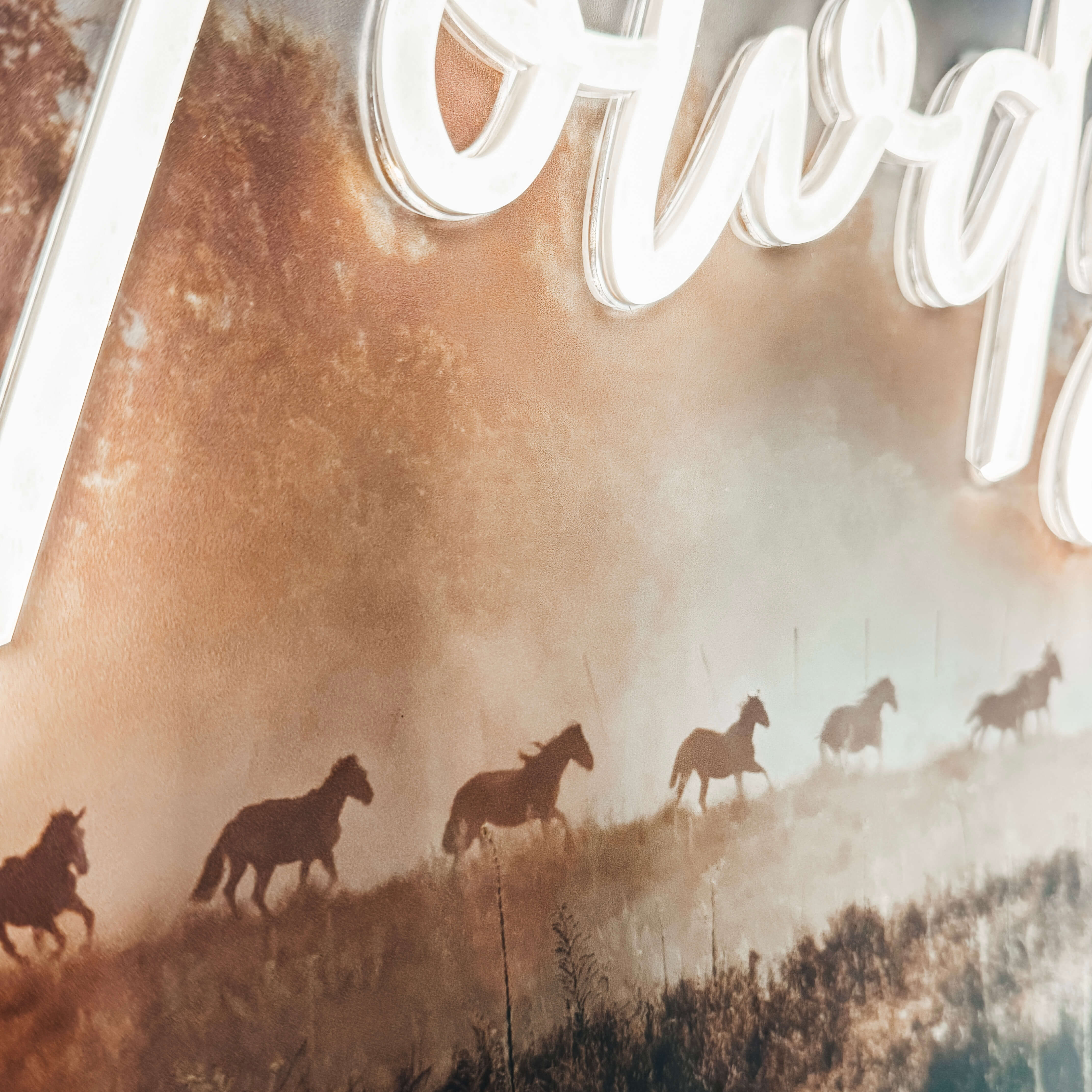 Neon Canvas personalisierter