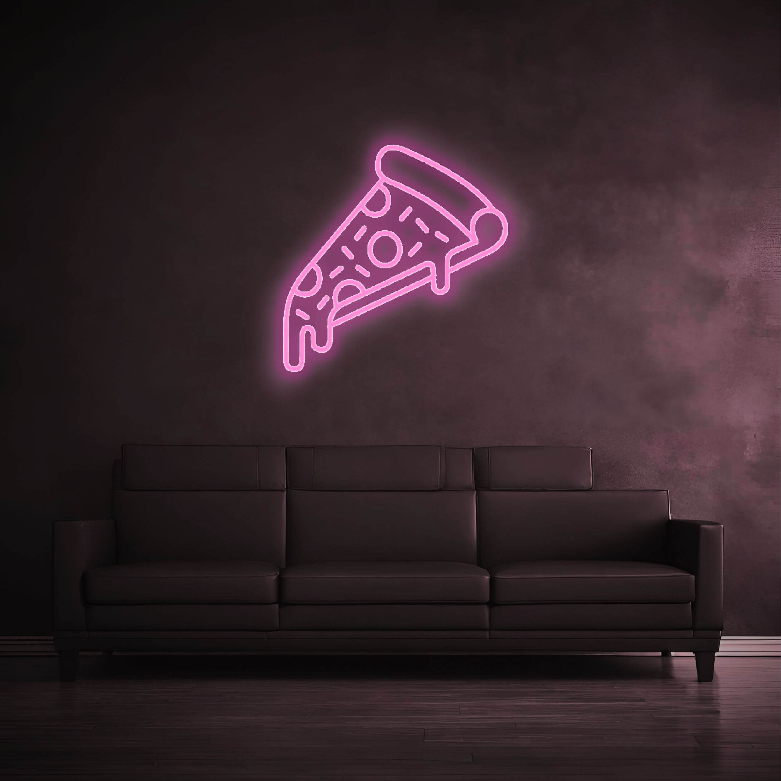 Neon Schild Pizza Pink