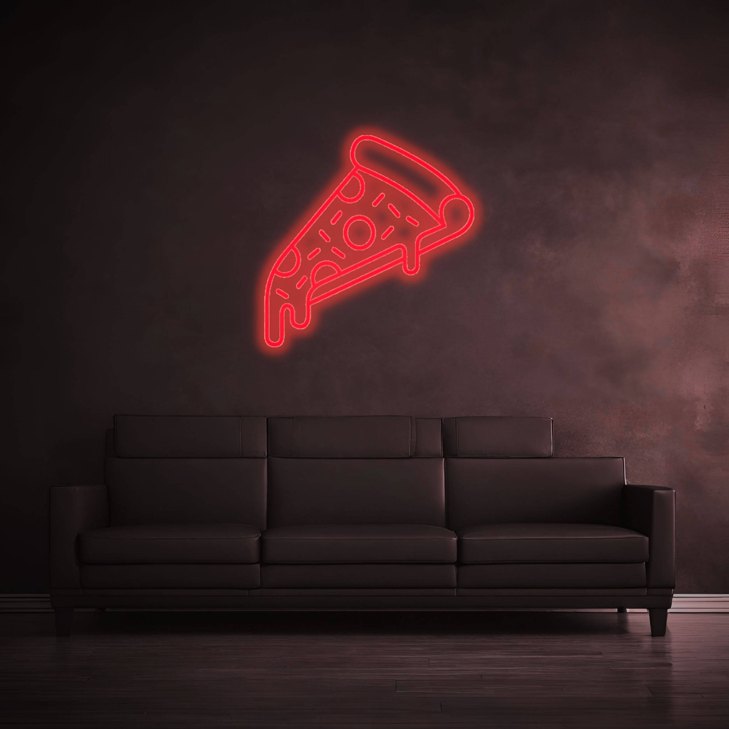Neon Schild Pizza Rot