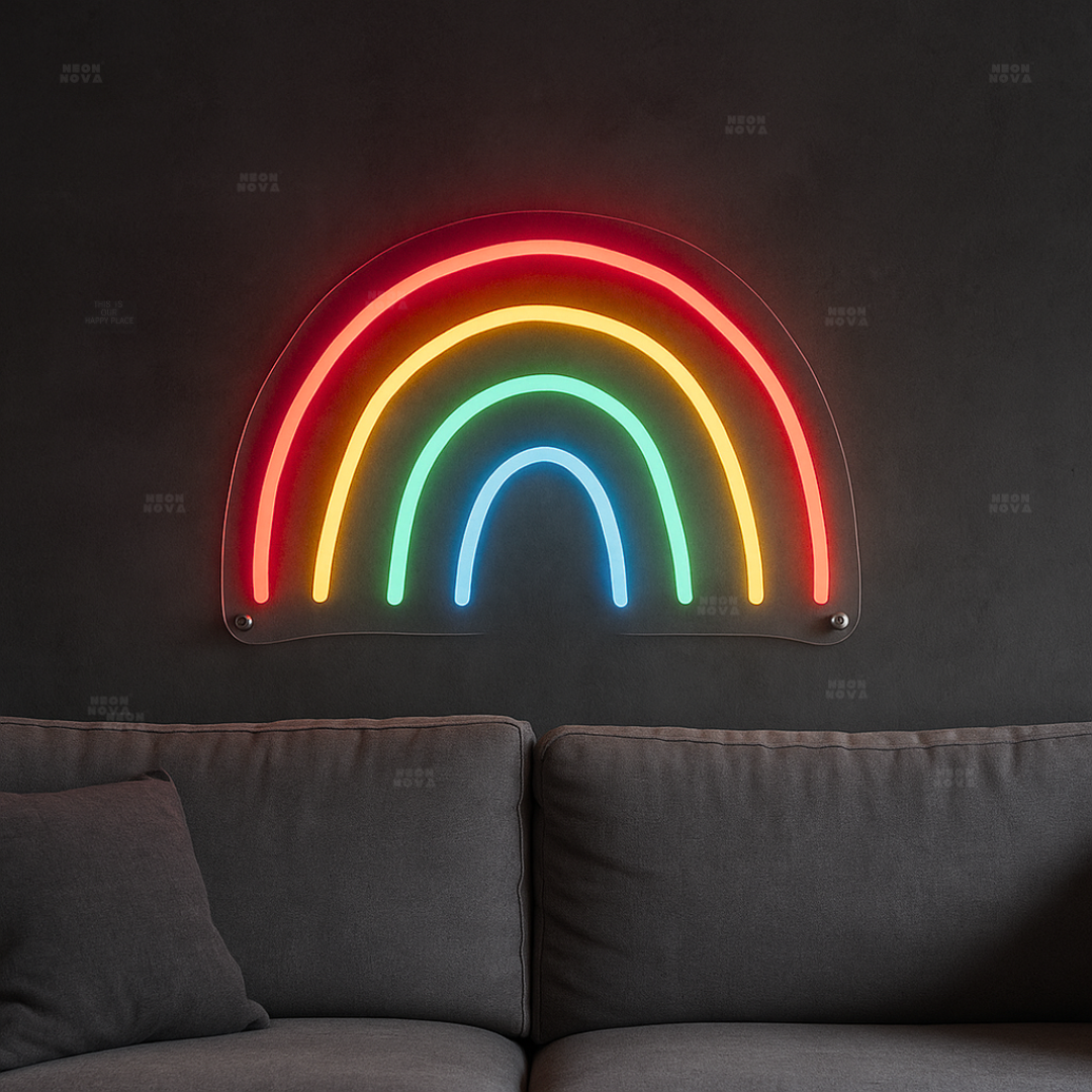"RAINBOW" - LED symbol - neon lamp