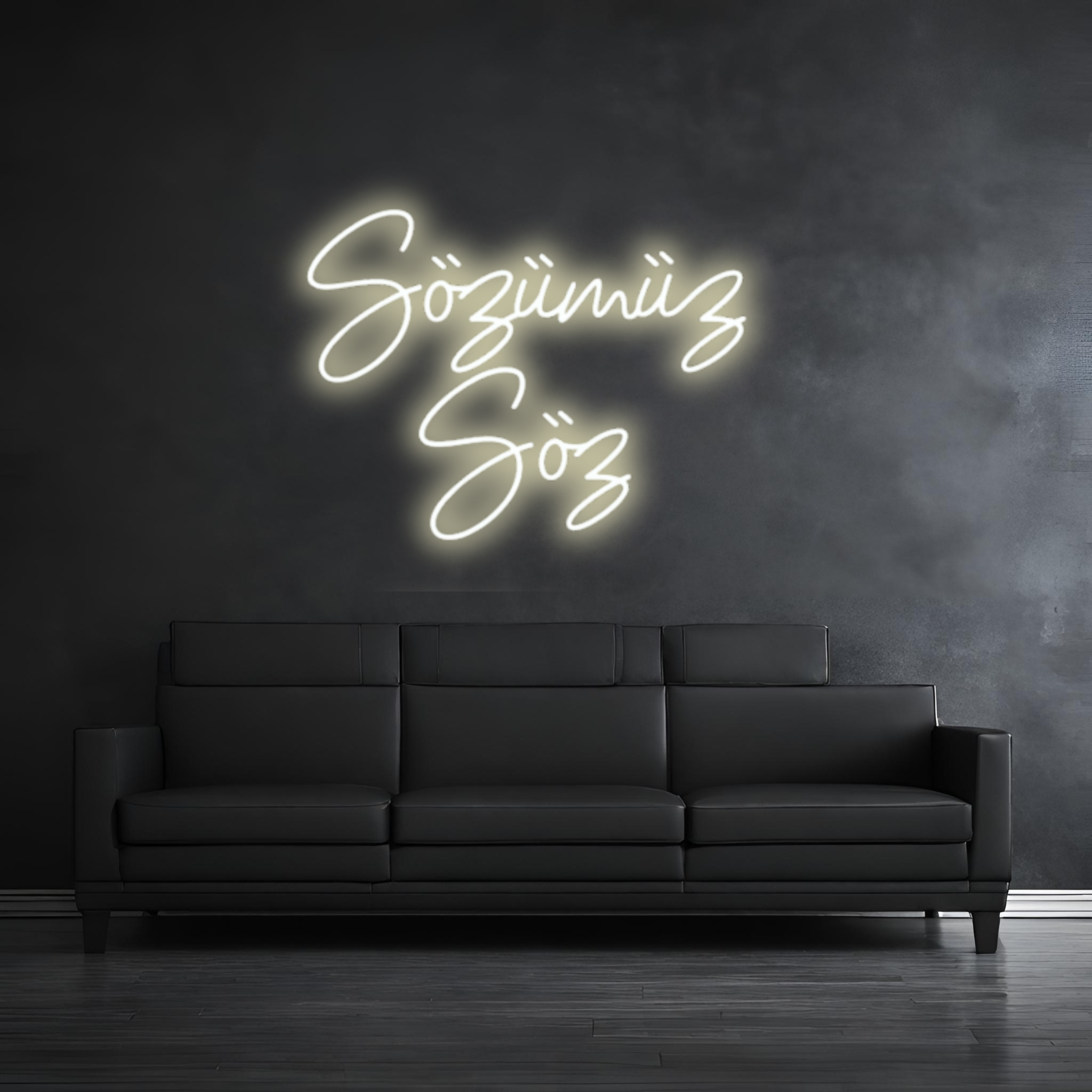 "Sözümüz Söz" - LED symbol - wall light