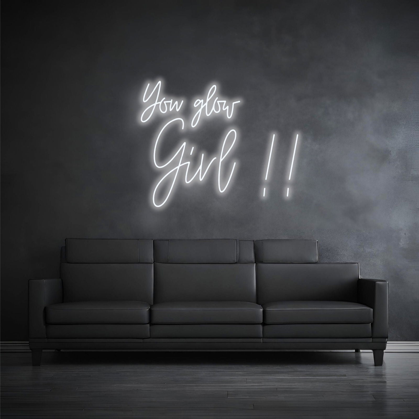 "YOU GLOW GIRL!!" - LED Schriftzug - Neon Leuchte - Neon Nova®