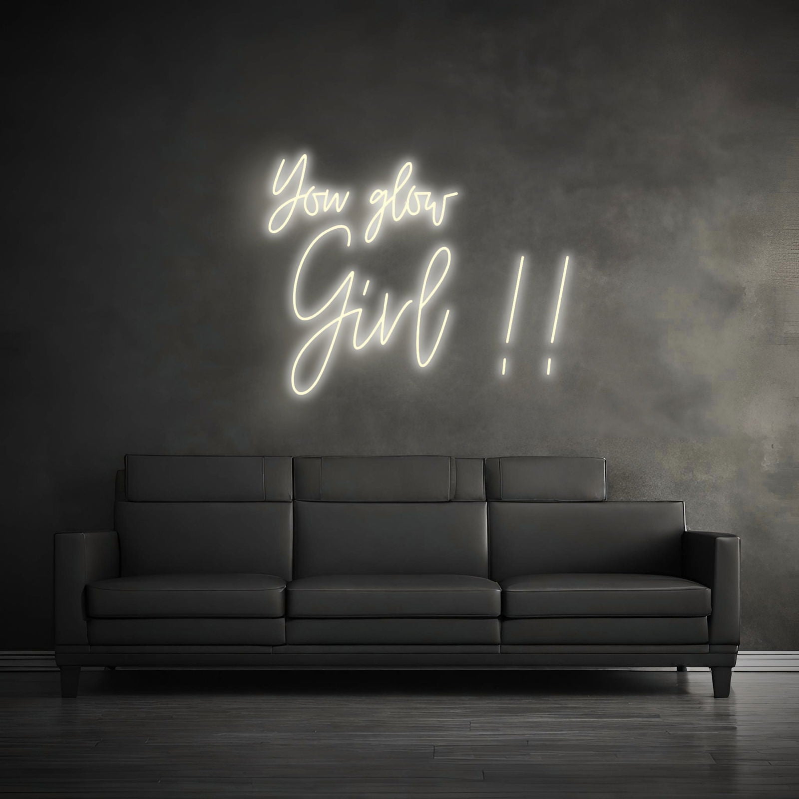 "YOU GLOW GIRL!!" - LED Schriftzug - Neon Leuchte - Neon Nova®