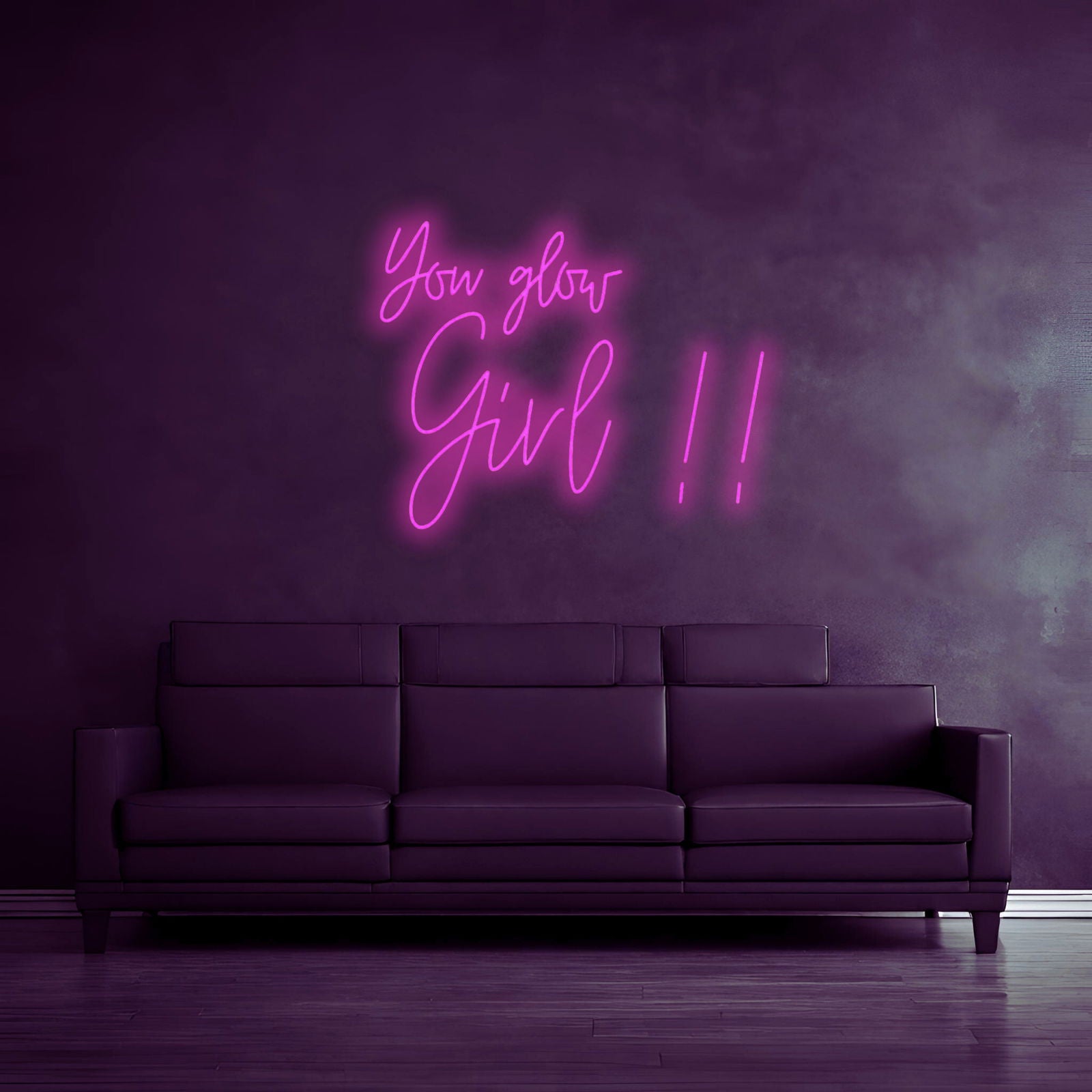 "YOU GLOW GIRL!!" - LED Schriftzug - Neon Leuchte - Neon Nova®
