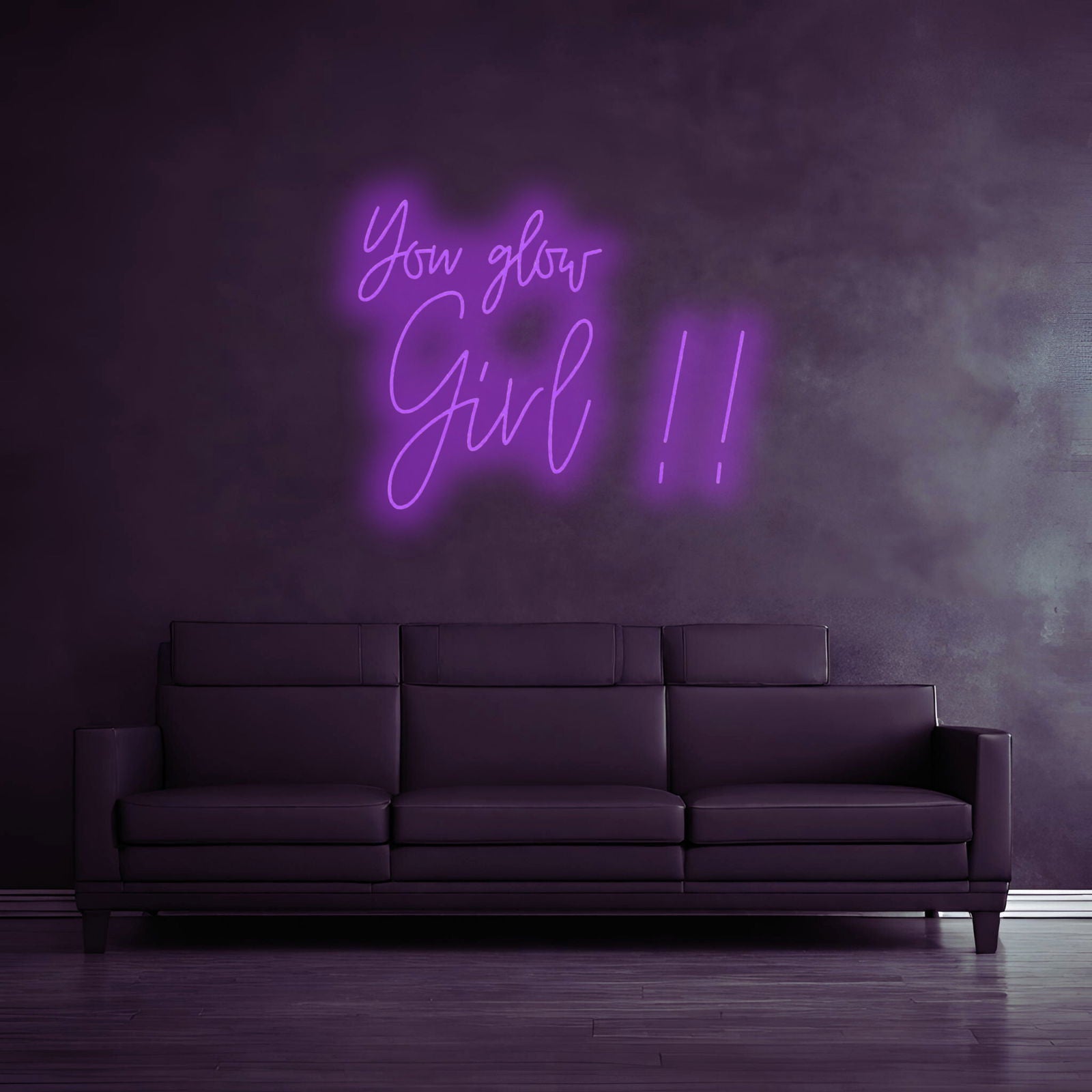 "YOU GLOW GIRL!!" - LED Schriftzug - Neon Leuchte - Neon Nova®