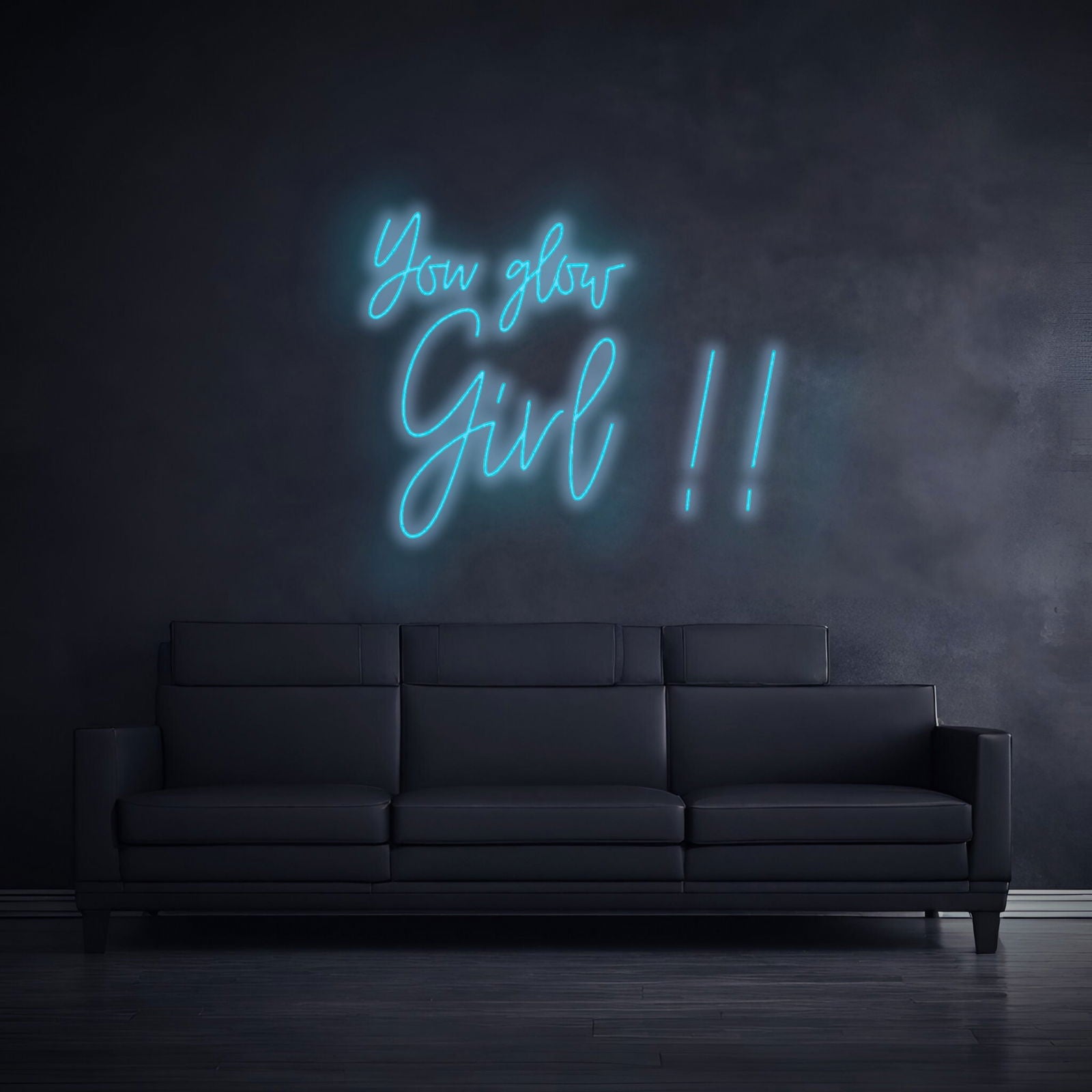 "YOU GLOW GIRL!!" - LED Schriftzug - Neon Leuchte - Neon Nova®