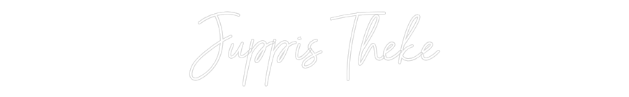 Dein personalisiertes NEON-LED Schild: Juppis Theke