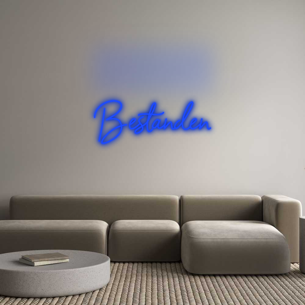 Dein personalisiertes NEON-LED Schild: Bestanden