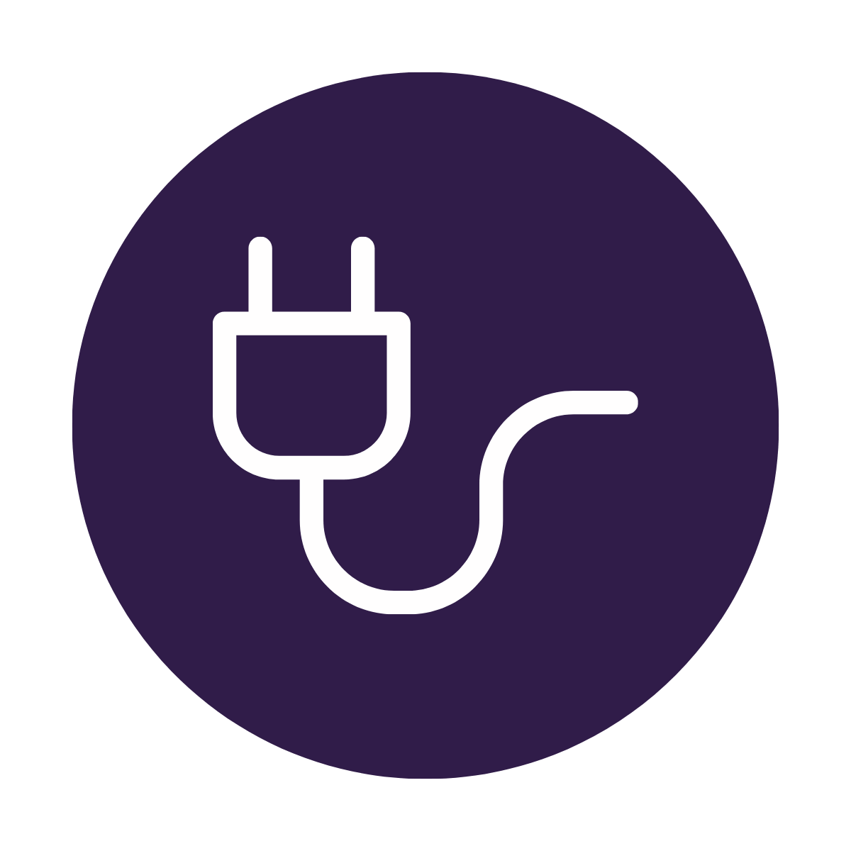 Icon mit Stecker
