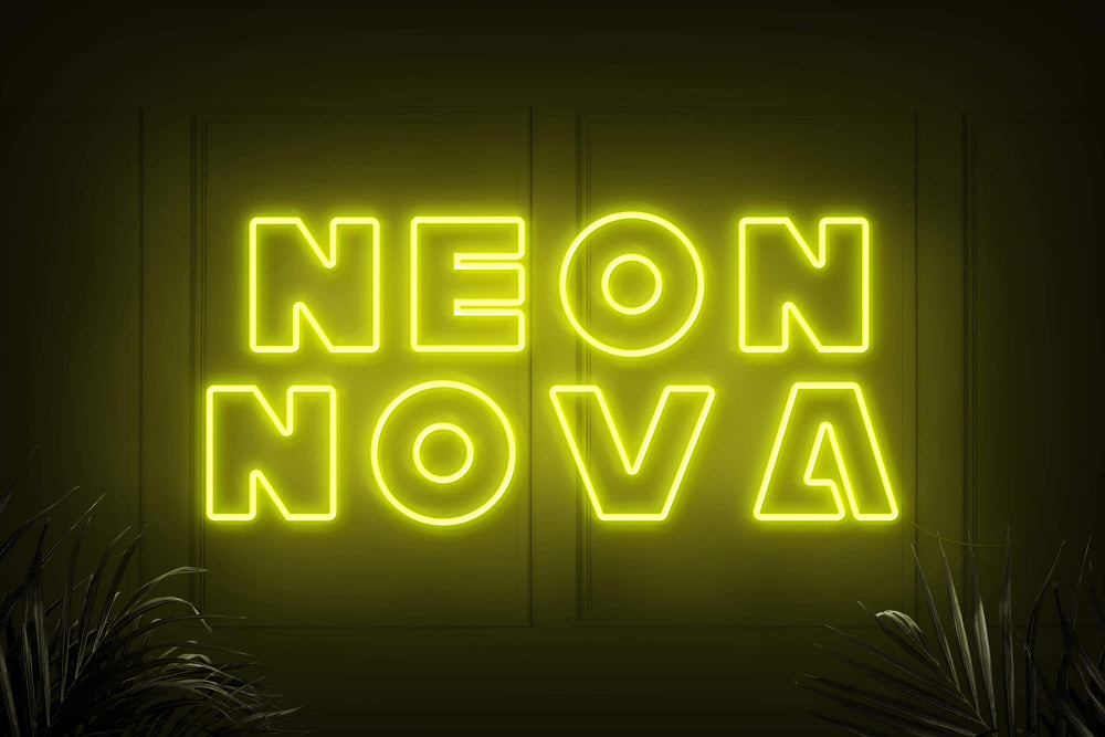 Neonschild Gelb