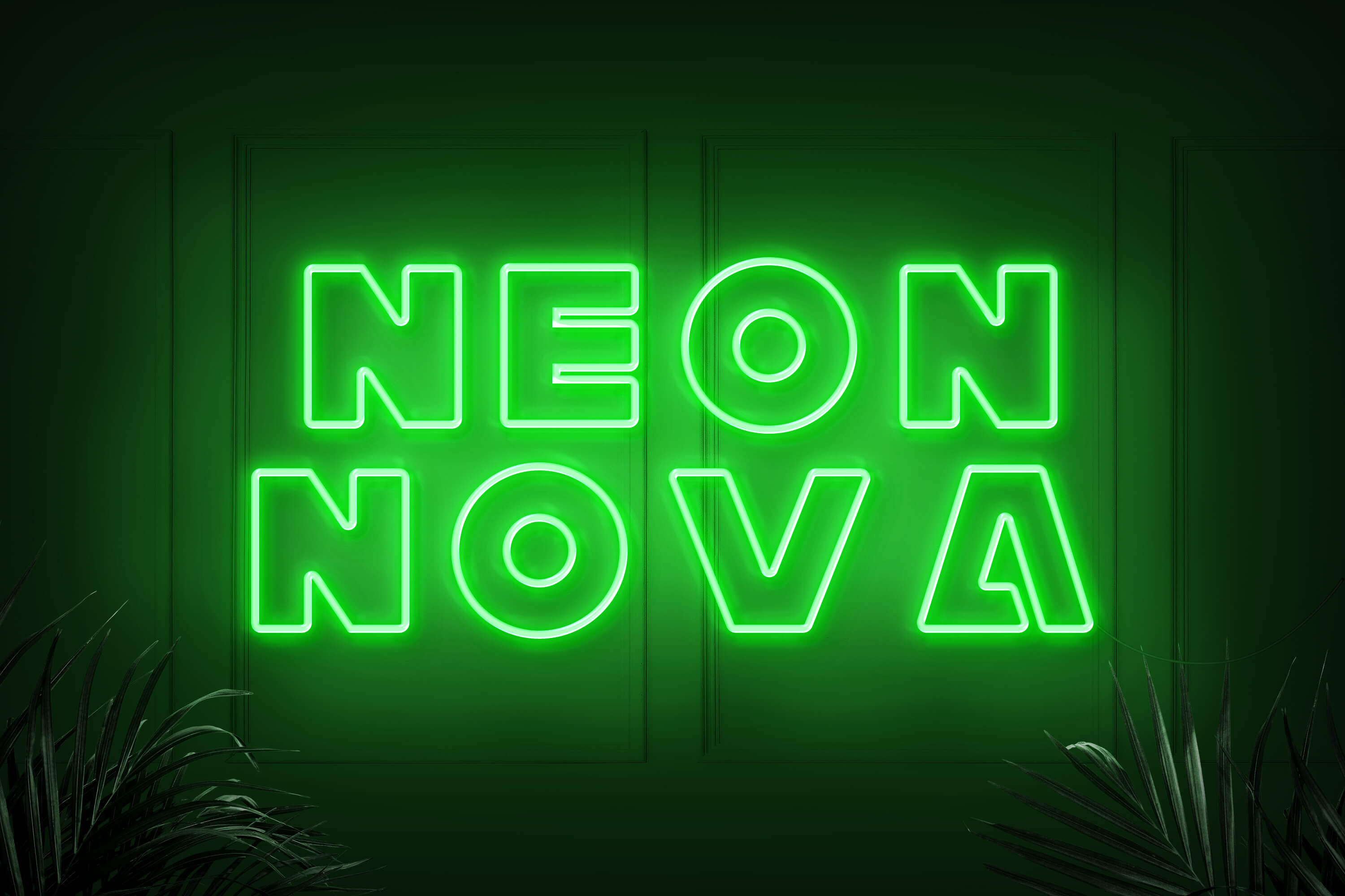 Neonschild Grün
