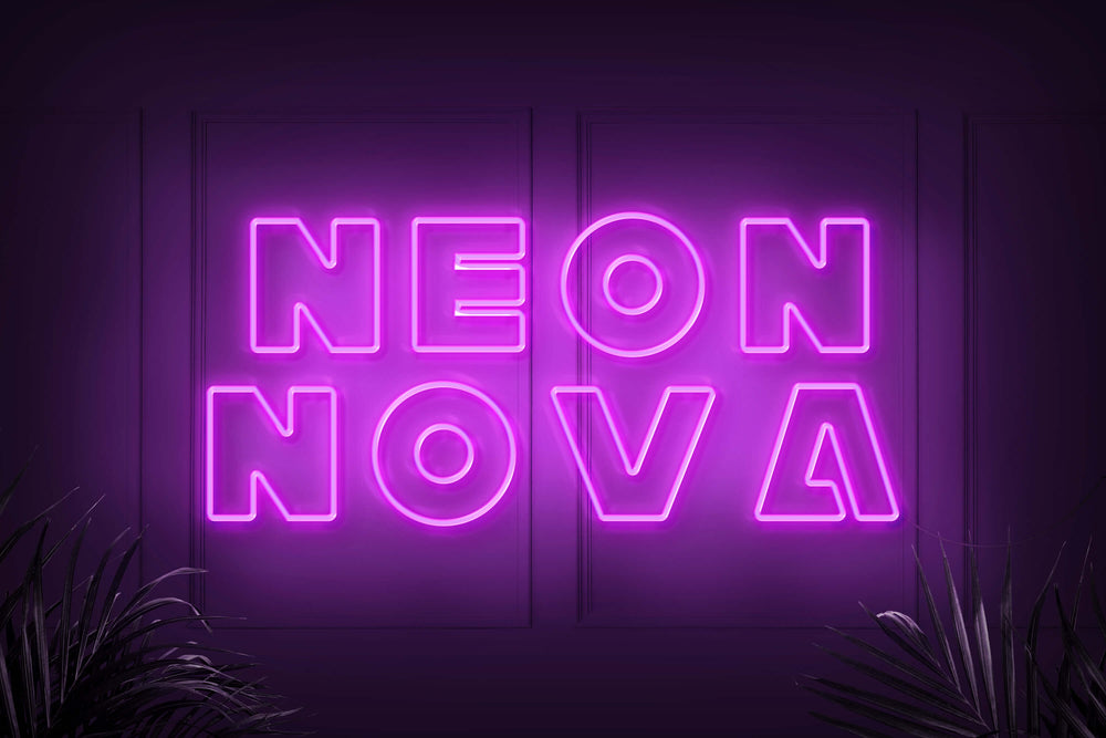 Neonschild Lila