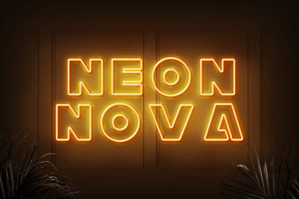 Neonschild Orange