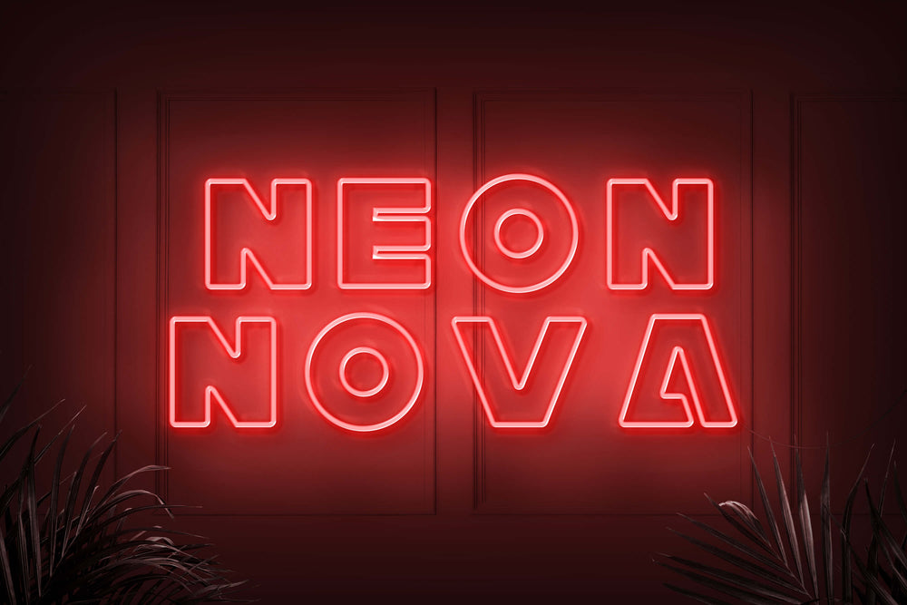 Neonschild Rot
