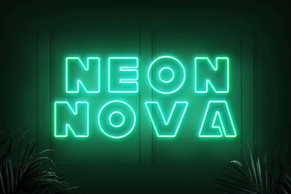 Neonschild Türkis