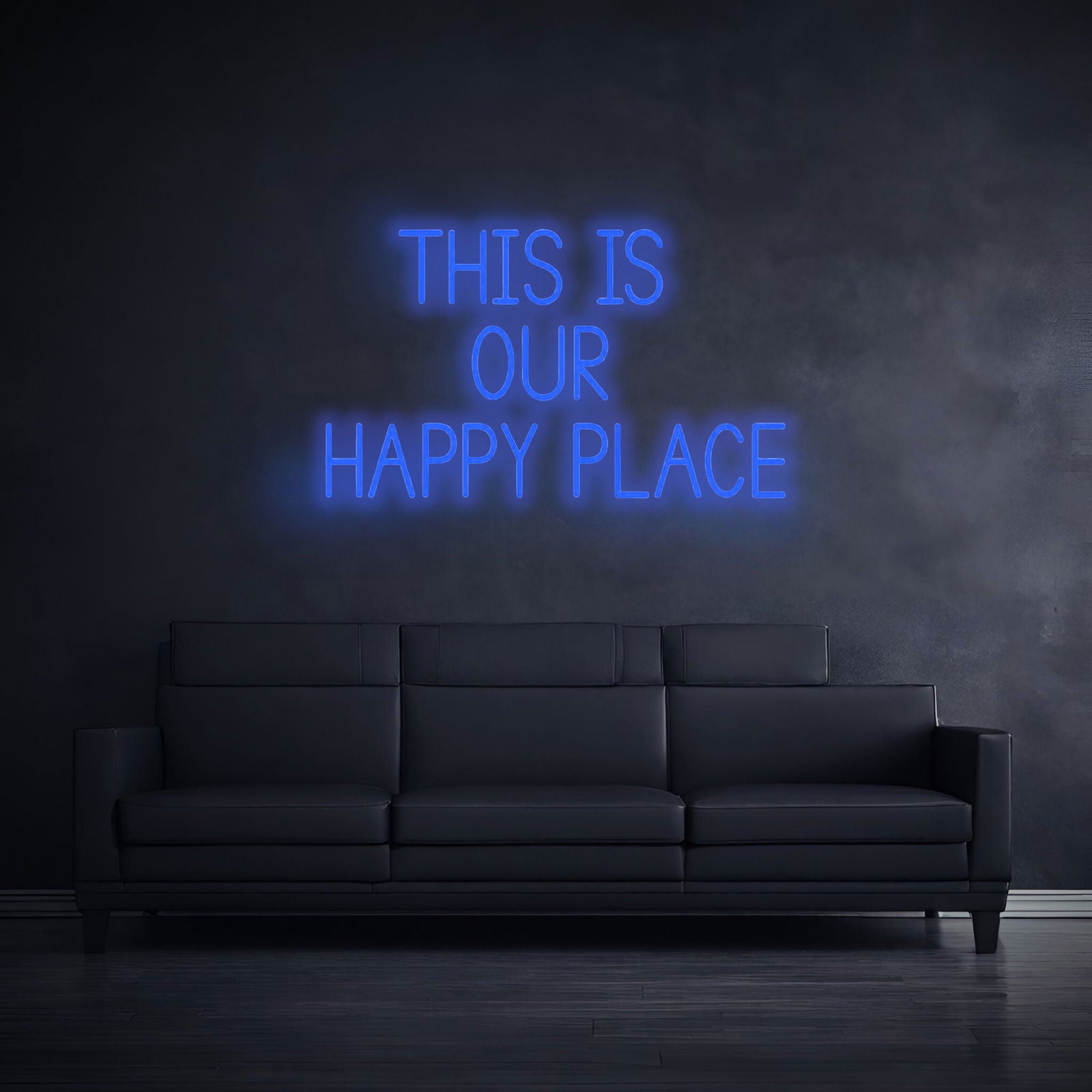 "THIS IS OUR HAPPY PLACE" - LED Neonschild Sign - Neon Nova® 