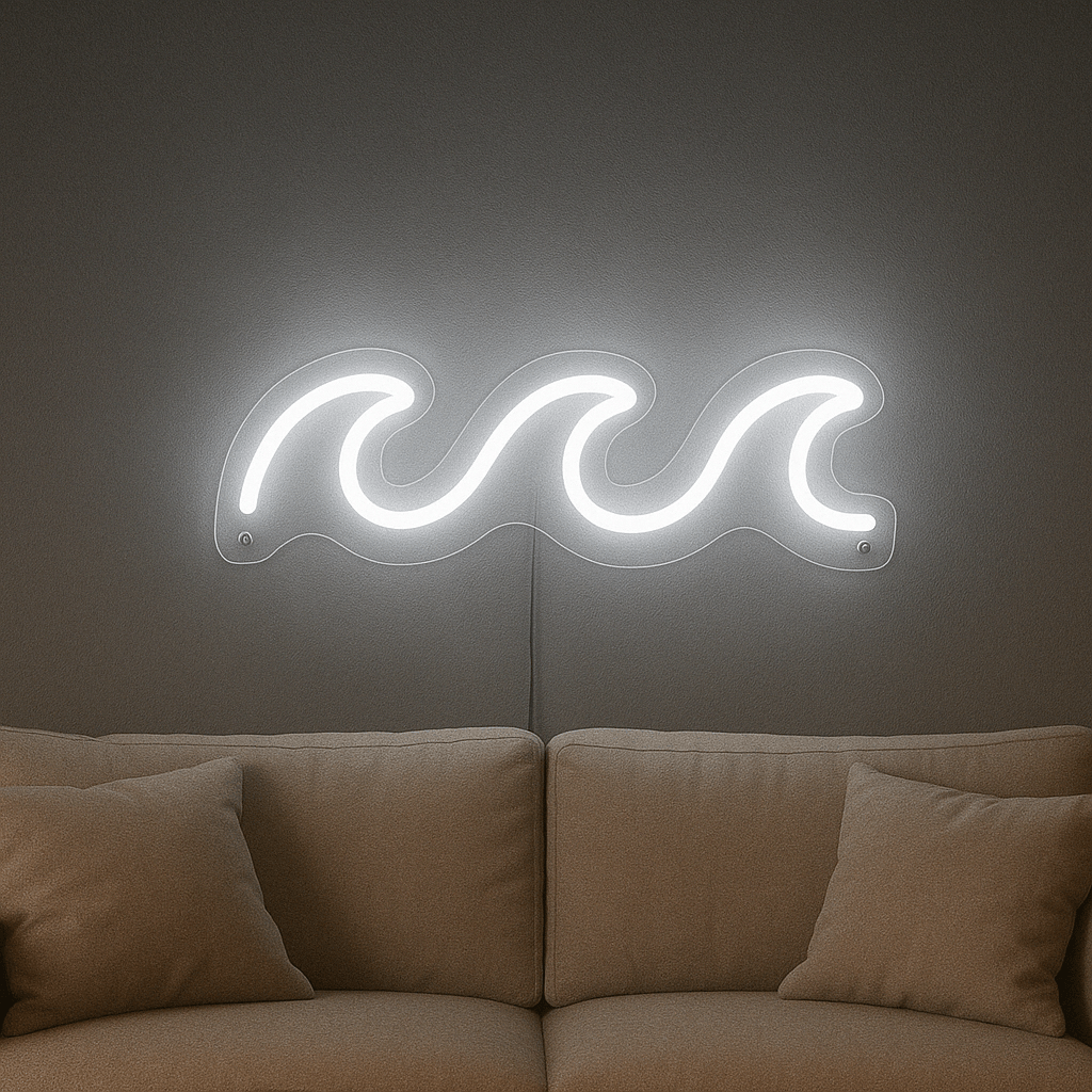 "WAVES" - LED neon sign