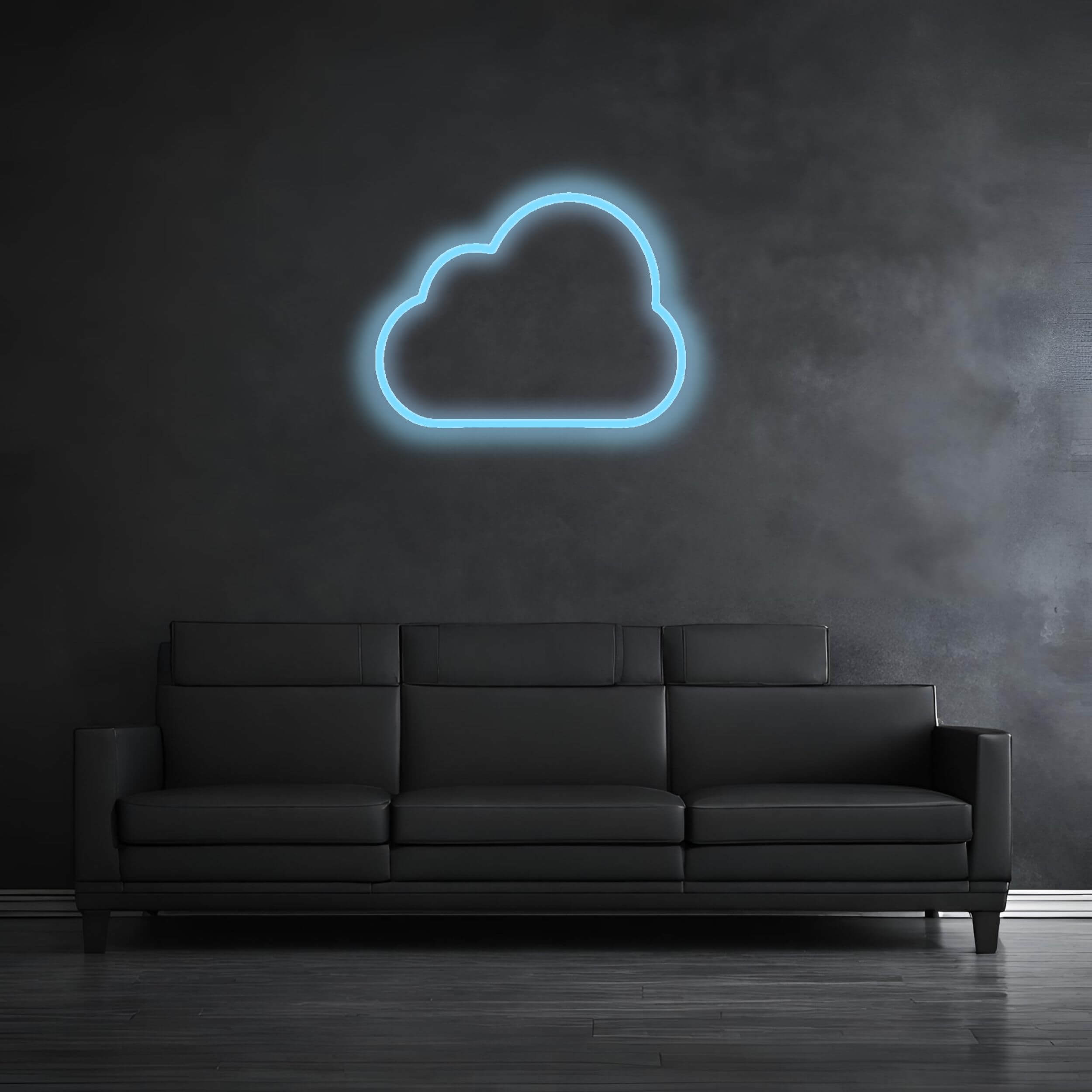 Wolke_Hellblau Neonsign