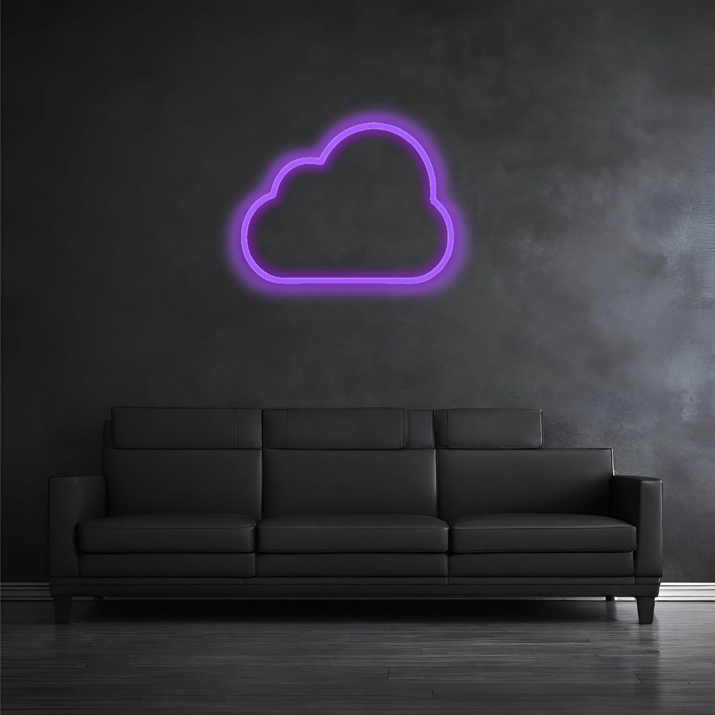 LED Neon_Wolke_Lila