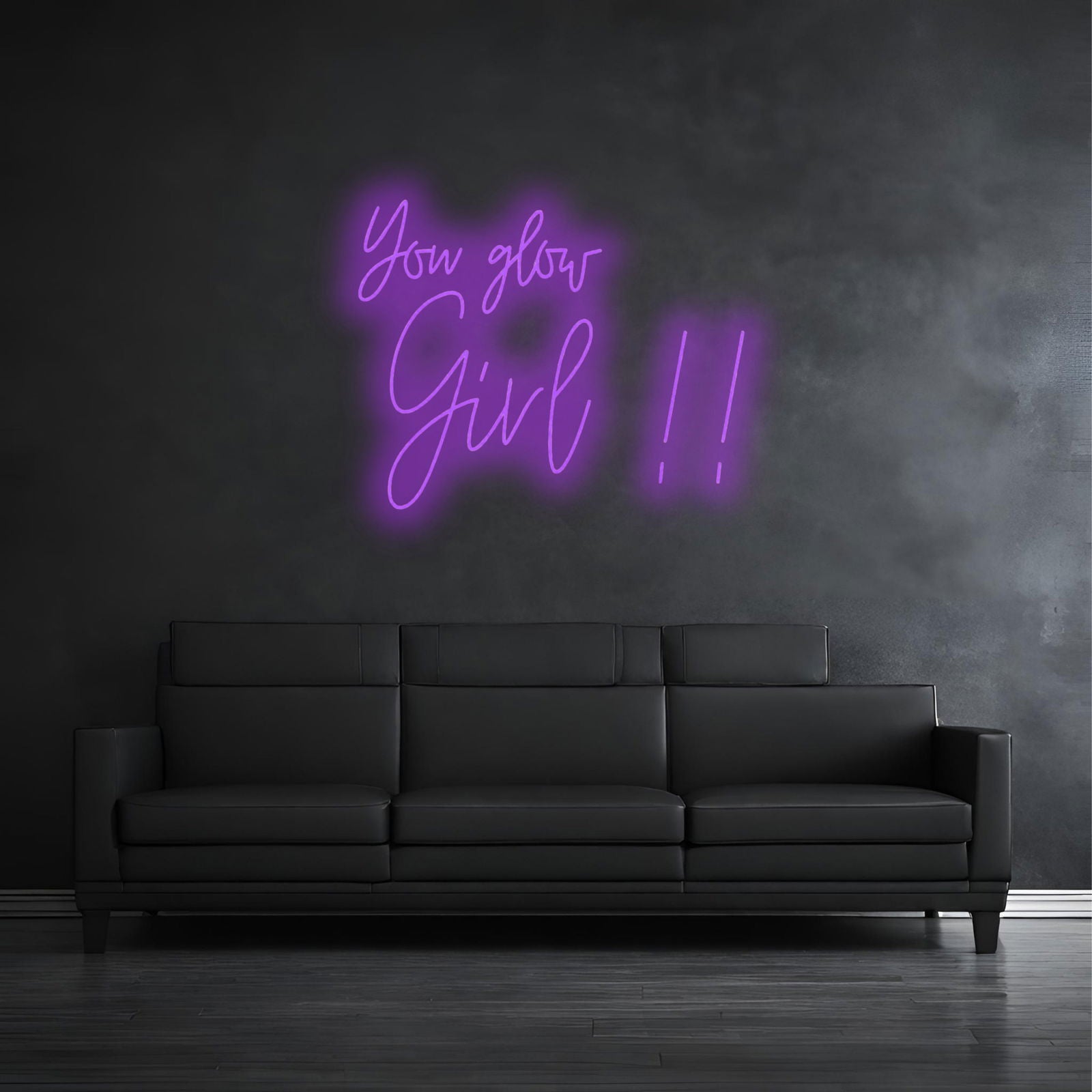"YOU GLOW GIRL!!" - LED Schriftzug - Neon Leuchte - Neon Nova® 