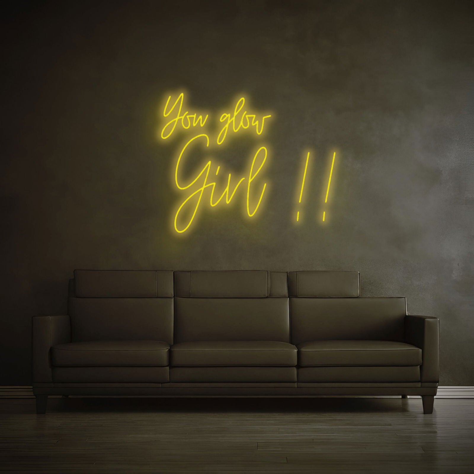 "YOU GLOW GIRL!!" - LED Schriftzug - Neon Leuchte - Neon Nova® 
