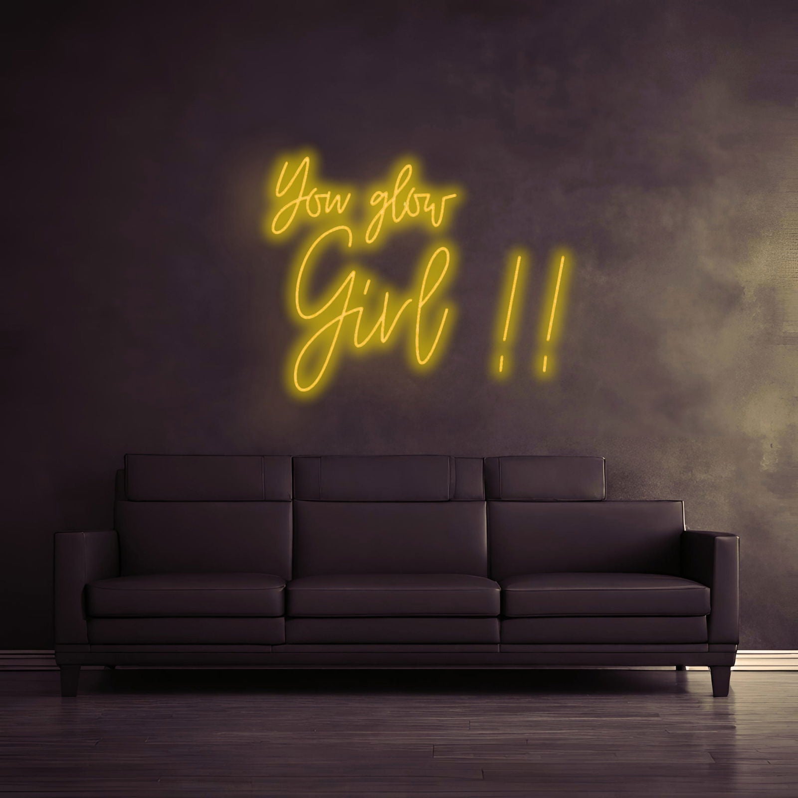 "YOU GLOW GIRL!!" - LED Schriftzug - Neon Leuchte - Neon Nova® 