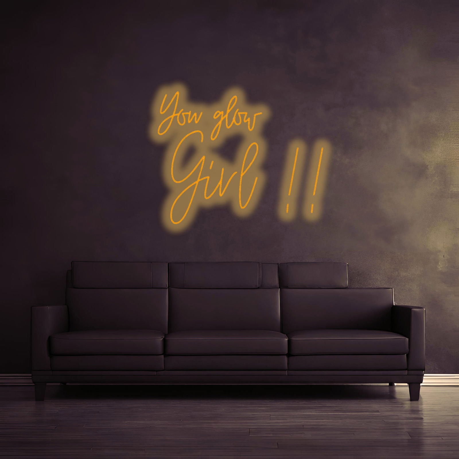 "YOU GLOW GIRL!!" - LED Schriftzug - Neon Leuchte - Neon Nova® 