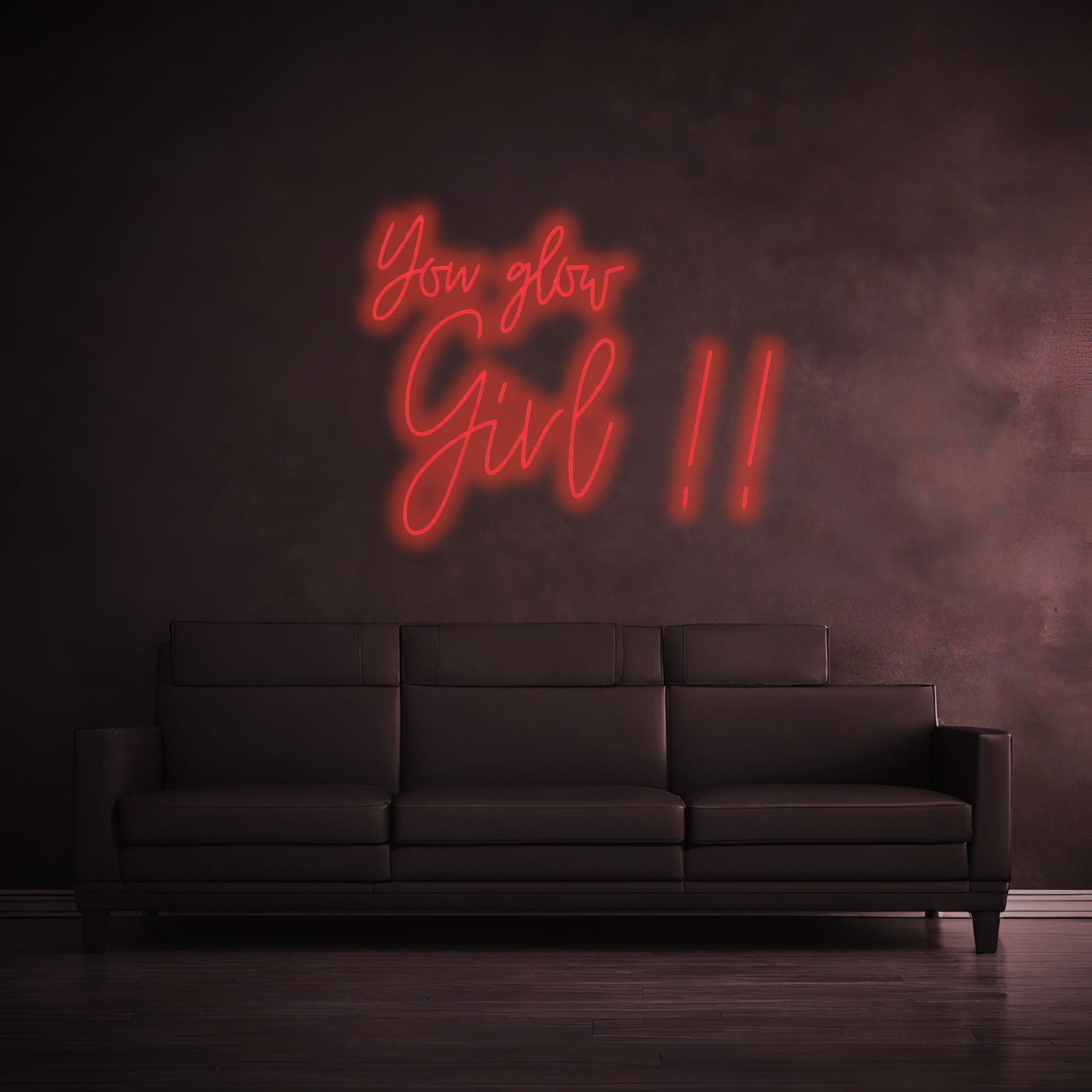 "YOU GLOW GIRL!!" - LED Schriftzug - Neon Leuchte - Neon Nova® 