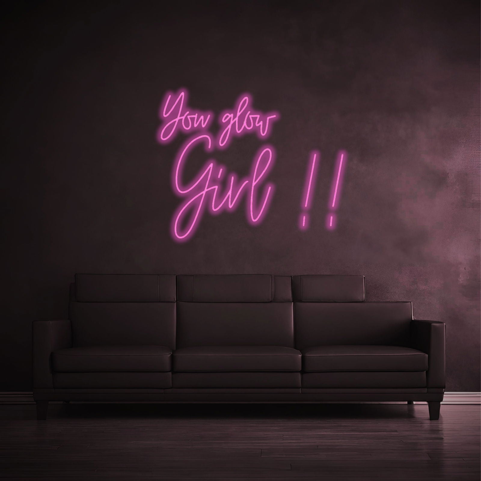 "YOU GLOW GIRL!!" - LED Schriftzug - Neon Leuchte - Neon Nova® 