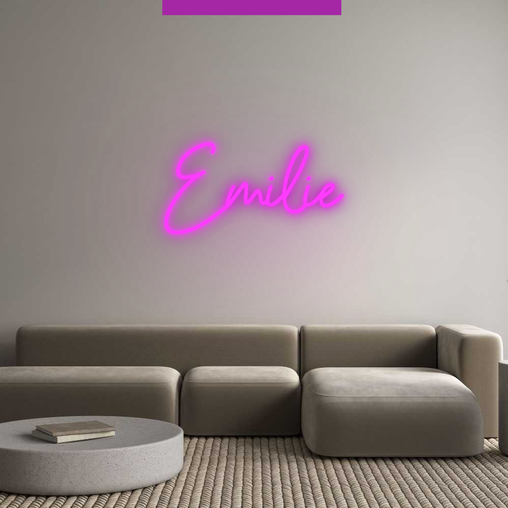 Dein personalisiertes NEON-LED Schild: Emilie