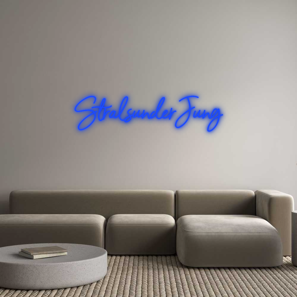 Dein personalisiertes NEON-LED Schild: StralsunderJung