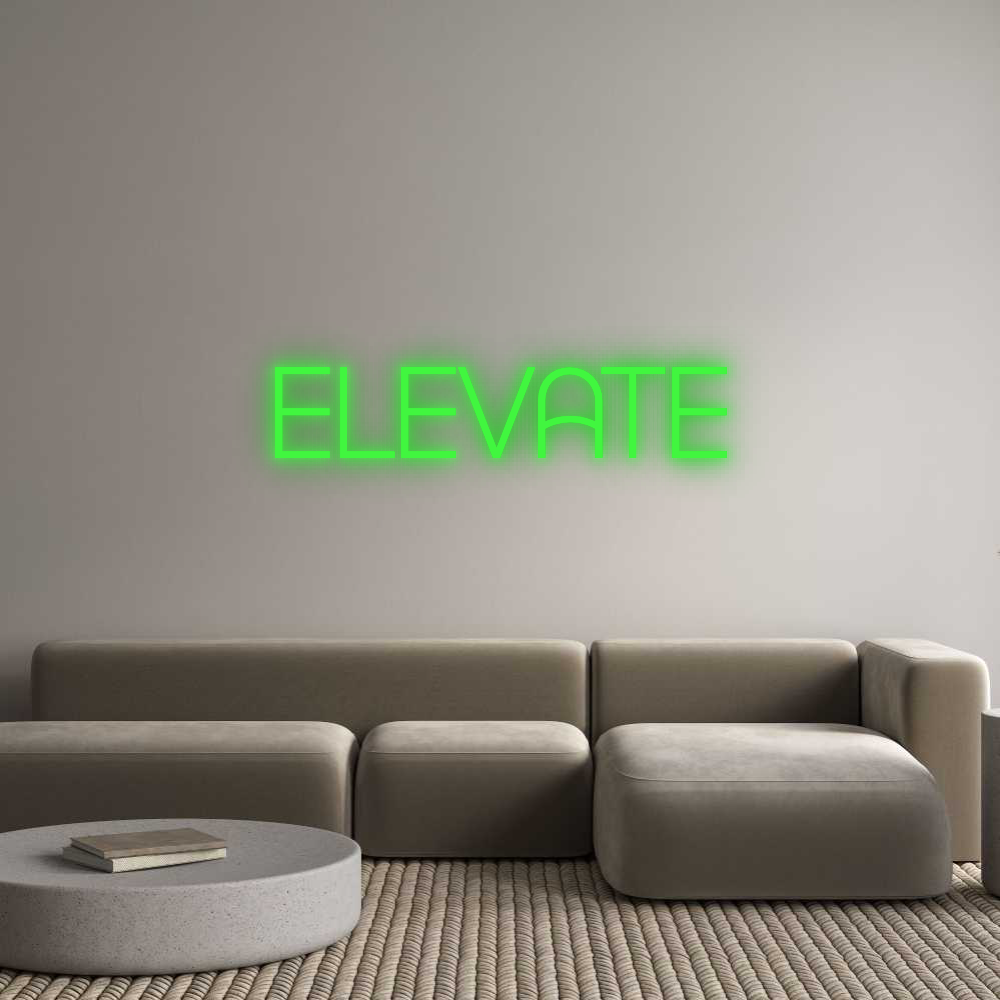 Dein personalisiertes NEON-LED Schild: ELEVATE