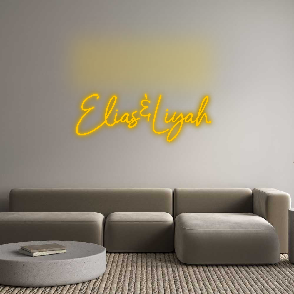 Your personalized NEON-LED sign: Elias&amp;Liyah