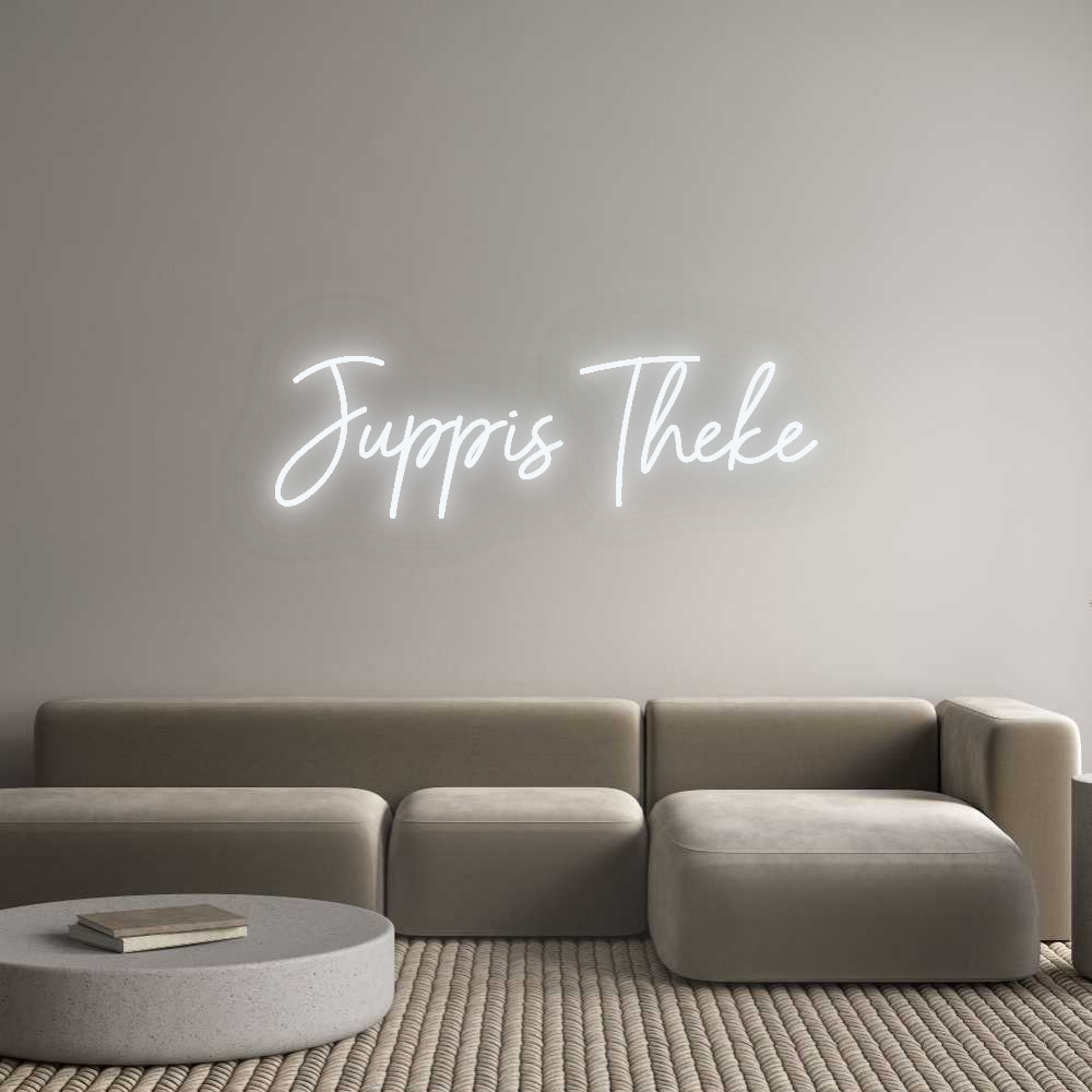 Dein personalisiertes NEON-LED Schild: Juppis Theke