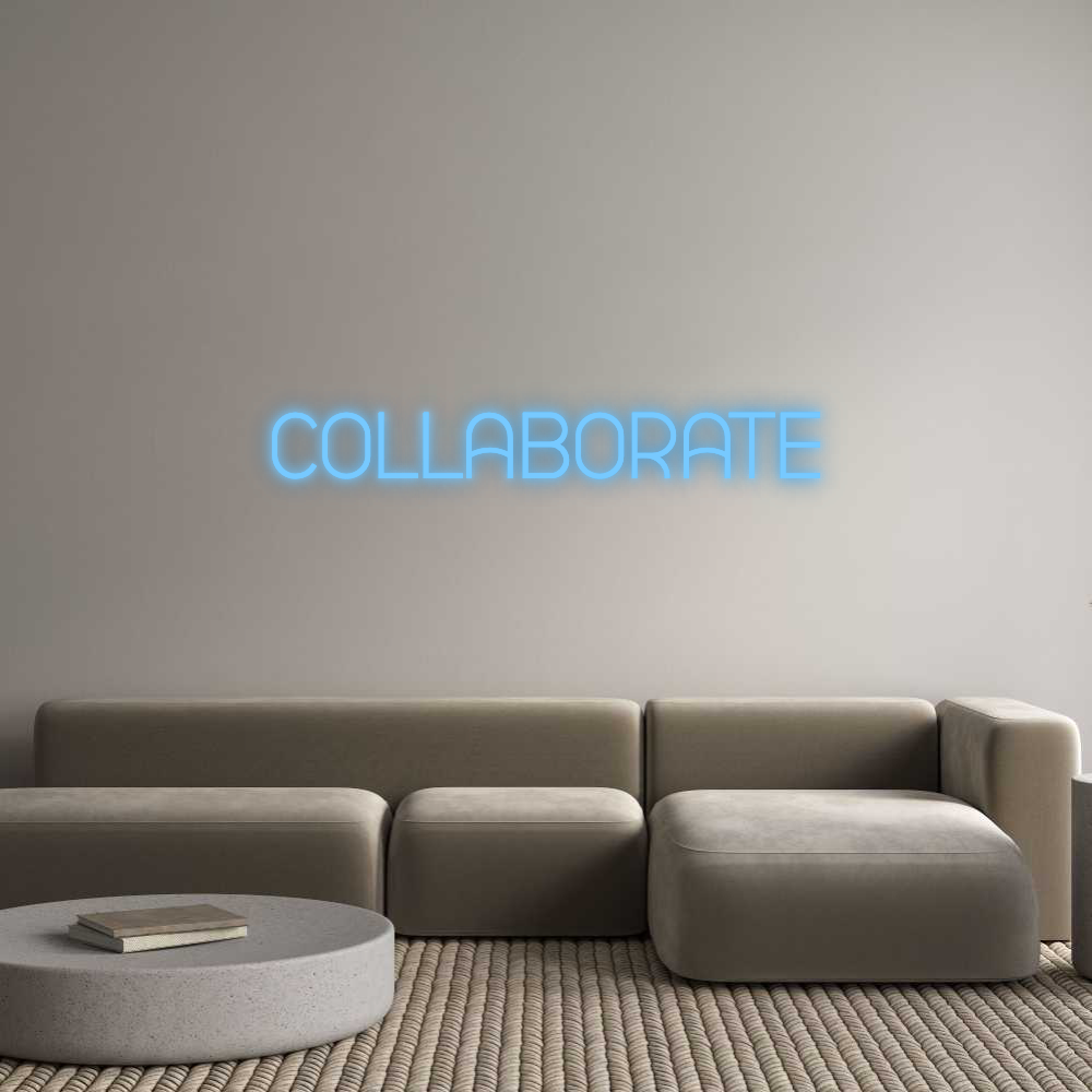 Dein personalisiertes NEON-LED Schild: COLLABORATE