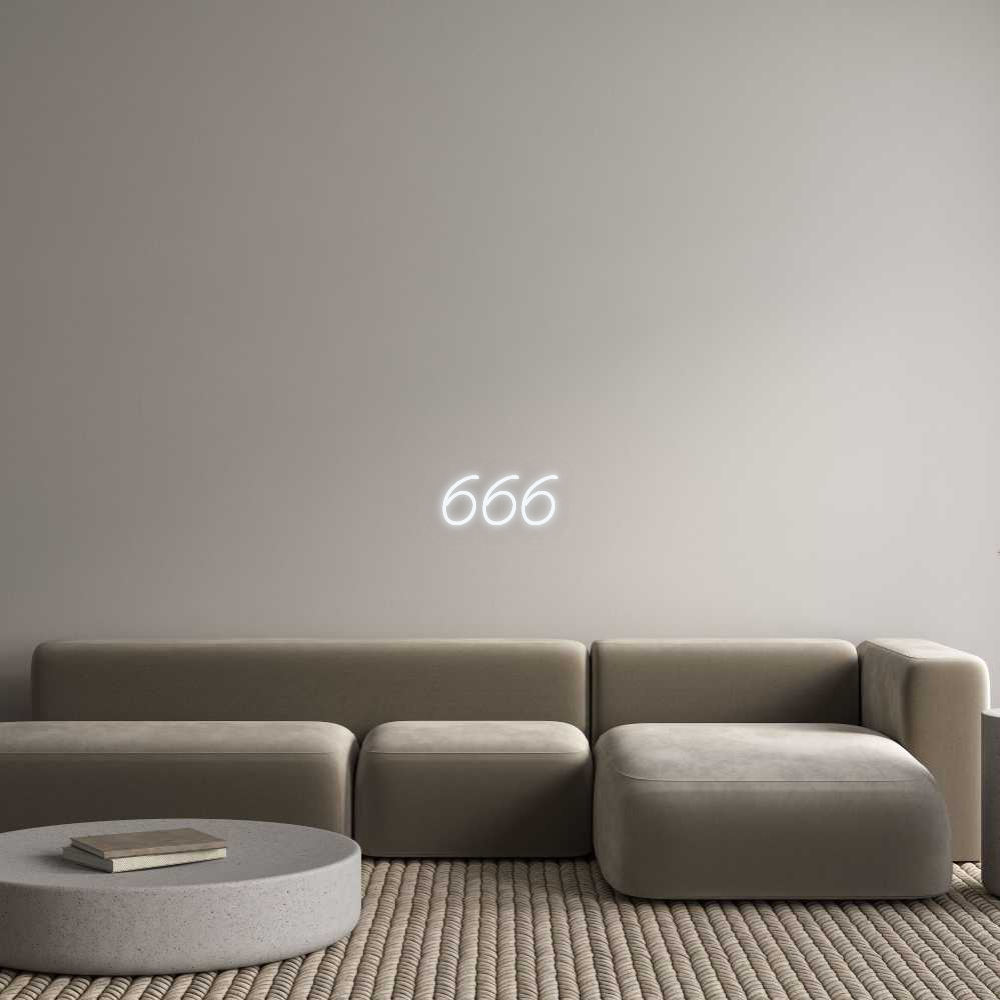 Your personalized NEON-LED sign: 666