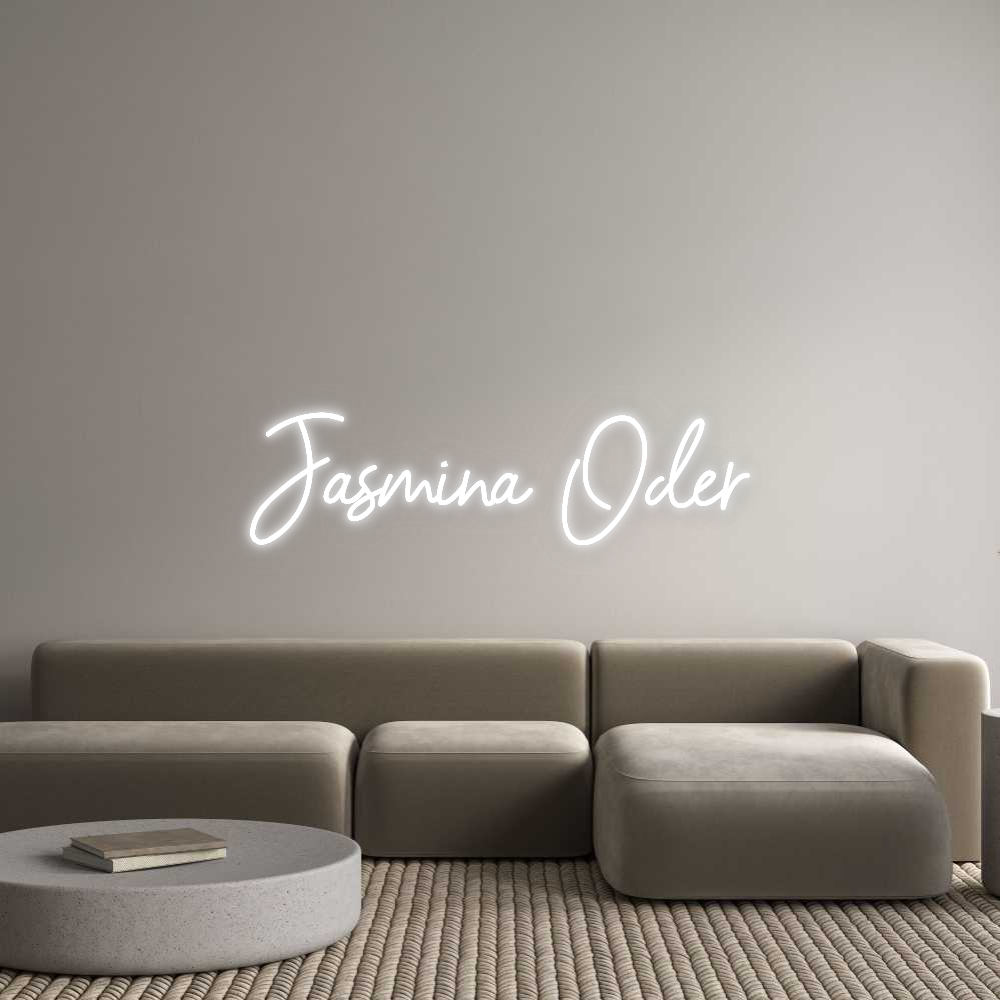 Dein personalisiertes NEON-LED Schild: Jasmina Oder