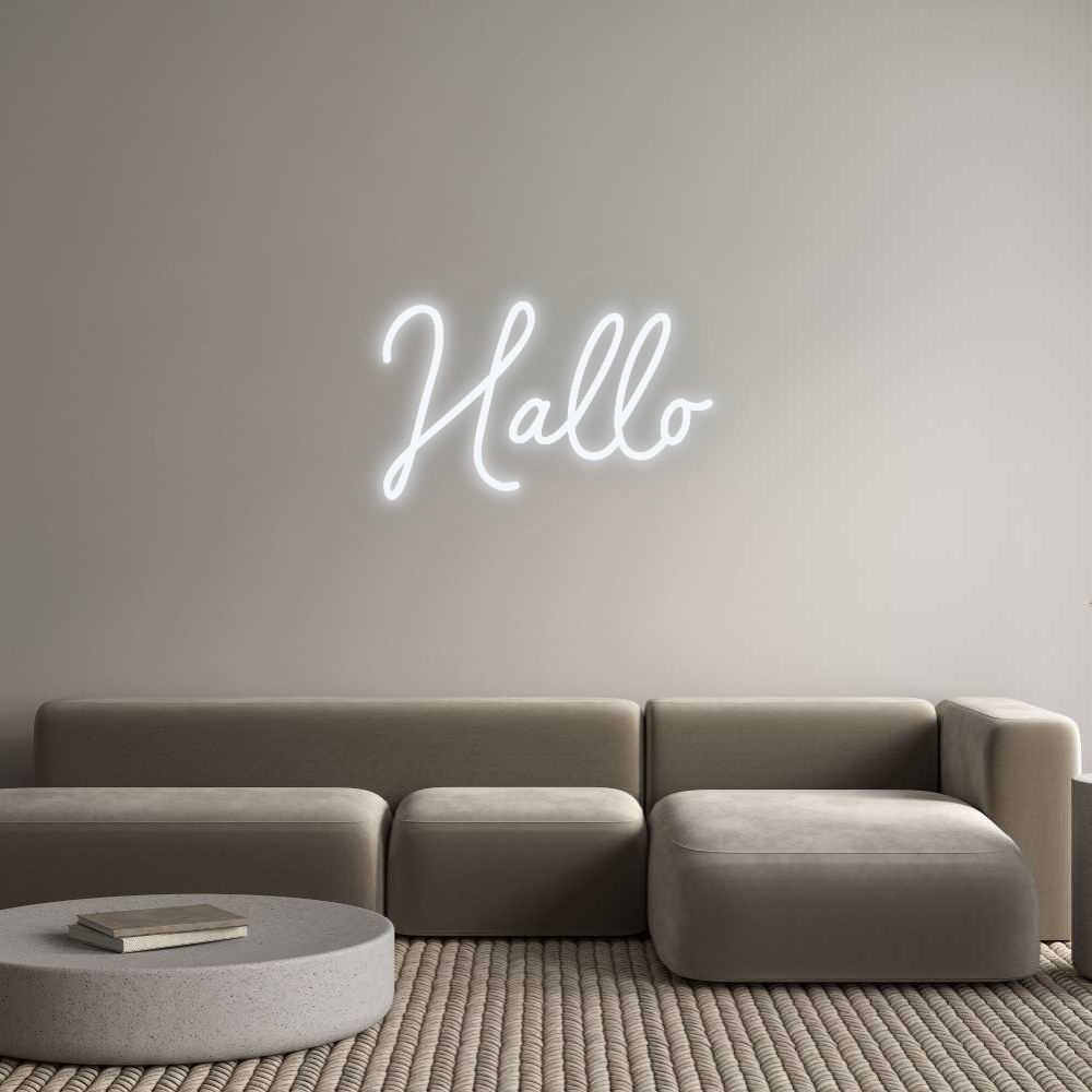 Custom Neon: Hallo
