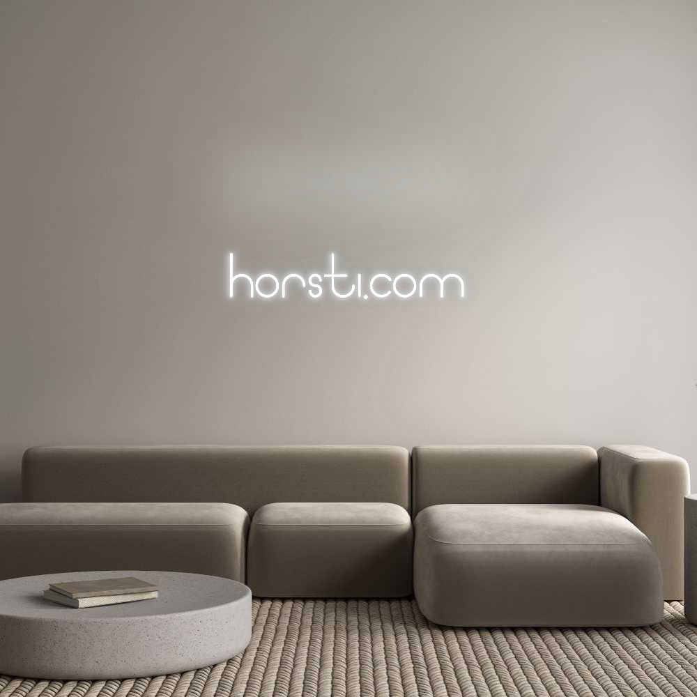 Dein personalisiertes NEON-LED Schild: horsti.com