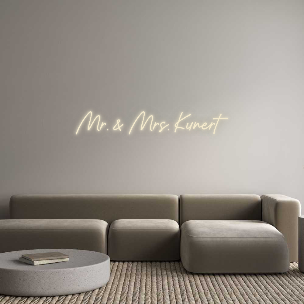 Your personalized NEON-LED sign: Mr. &amp; Mrs. Ku...