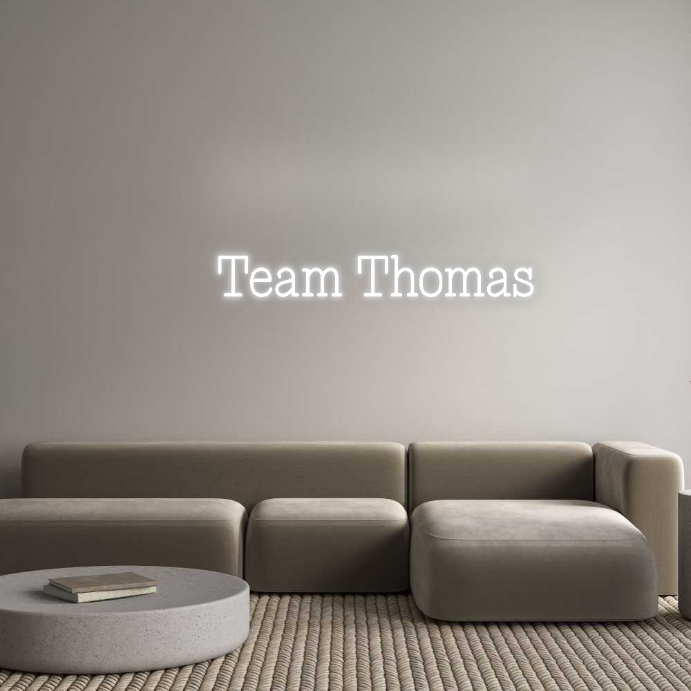 Your personalized NEON-LED sign: Team Tho...